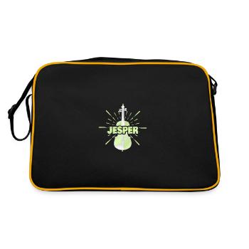 Jesper as a string instrument - Retro Bag - black/gold - Back