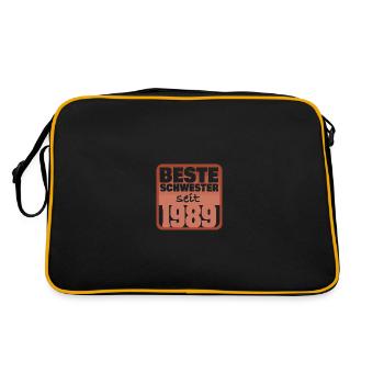Siblings 1989 - Retro Bag - black/gold - Back