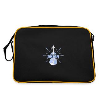 Cadeau pour Bélier - Sac Retro - noir/or - Dos