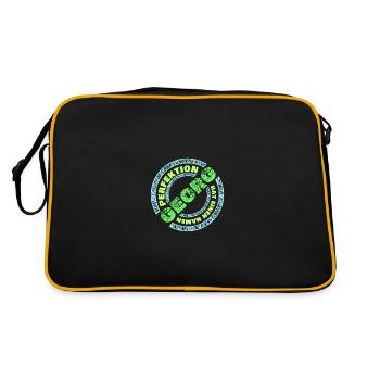 Gift for Georg - Retro Bag - black/gold - Back