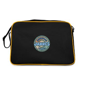 Cadeau pour Jannes - Sac Retro - noir/or - Dos