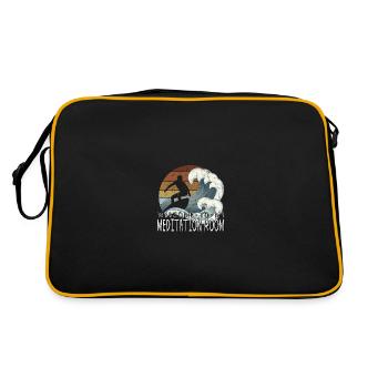 Ma salle de méditation Green Room Pipeline Surfer - Sac Retro - noir/or - Dos