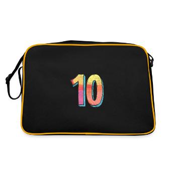 Bande dessinée à 10 chiffres - Sac Retro - noir/or - Dos