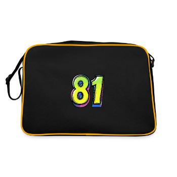 81 Number Comic - Retro Bag - black/gold - Back