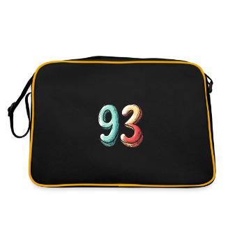 93 Number Comic - Retro Bag - black/gold - Back