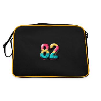 82 Number Comic - Retro Bag - black/gold - Back