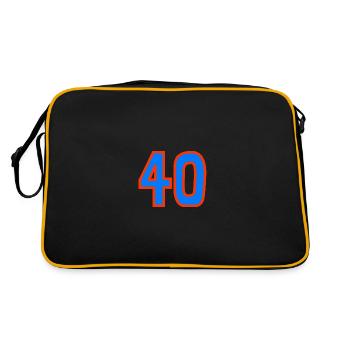 40. 40 YEARS. 40th ANNIVERSARY. 40TH ANNIVERSARY. - Retro Bag - black/gold - Back