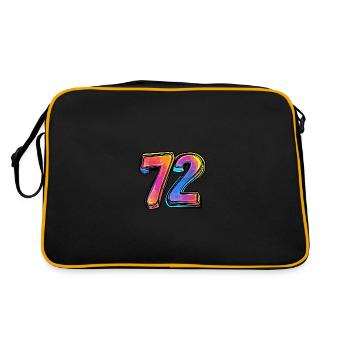 72 Number Comic - Retro Bag - black/gold - Back