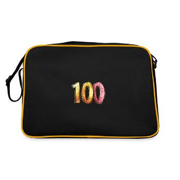 Bande dessinée de 100 numéros - Sac Retro - noir/or - Dos