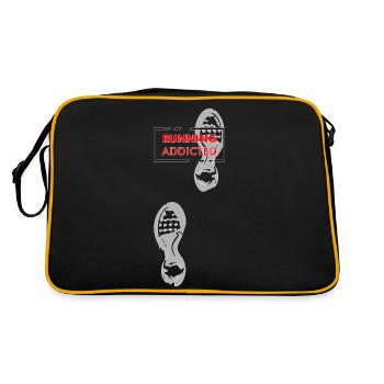 running addicted - Sac Retro - noir/or - Dos