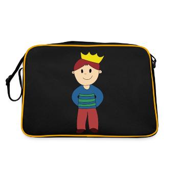 Prince - Retro Tasche - Schwarz/Gold - Hinten