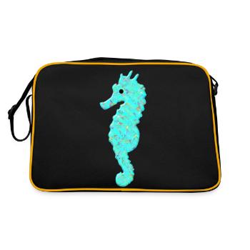 Hippocampe, hippocampe, - Sac Retro - noir/or - Dos