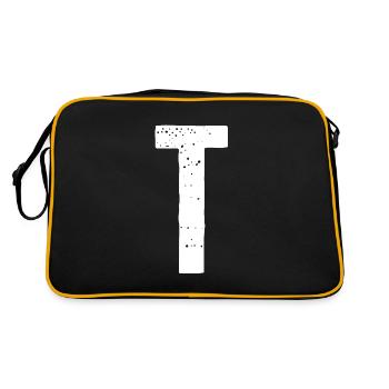 Lettre T - Sac Retro - noir/or - Dos