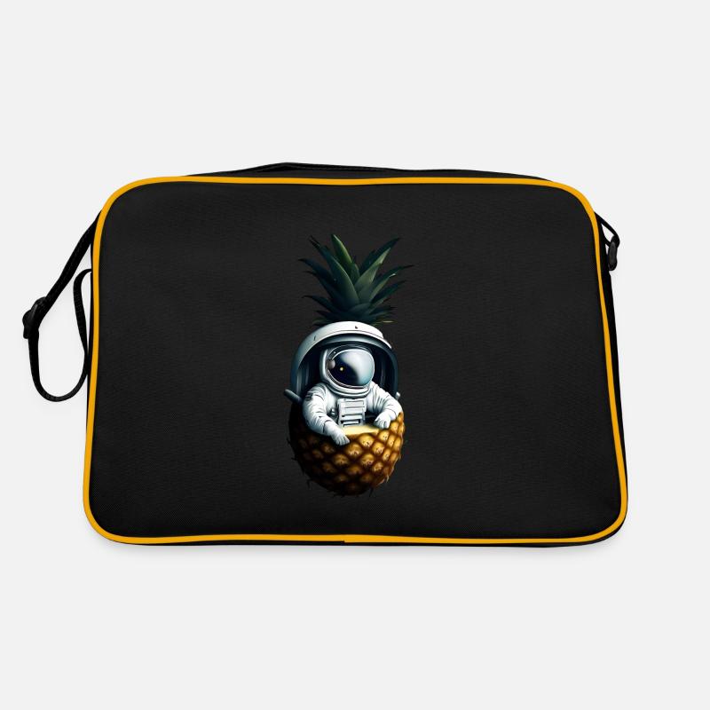 Astronaut in Ananas Retro Tasche