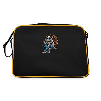 Sad Angel - Retro Tasche - Schwarz/Gold - Hinten
