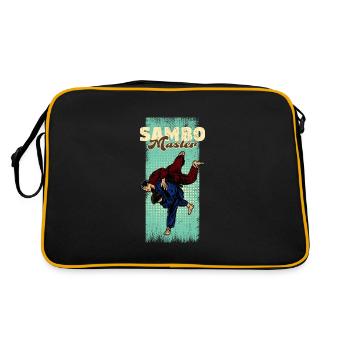 Sambo Autodéfense Lutte Arts martiaux - Sac Retro - noir/or - Dos
