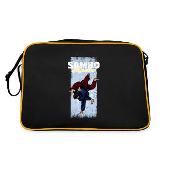 Sambo Autodéfense Lutte Arts martiaux - Sac Retro - noir/or - Dos