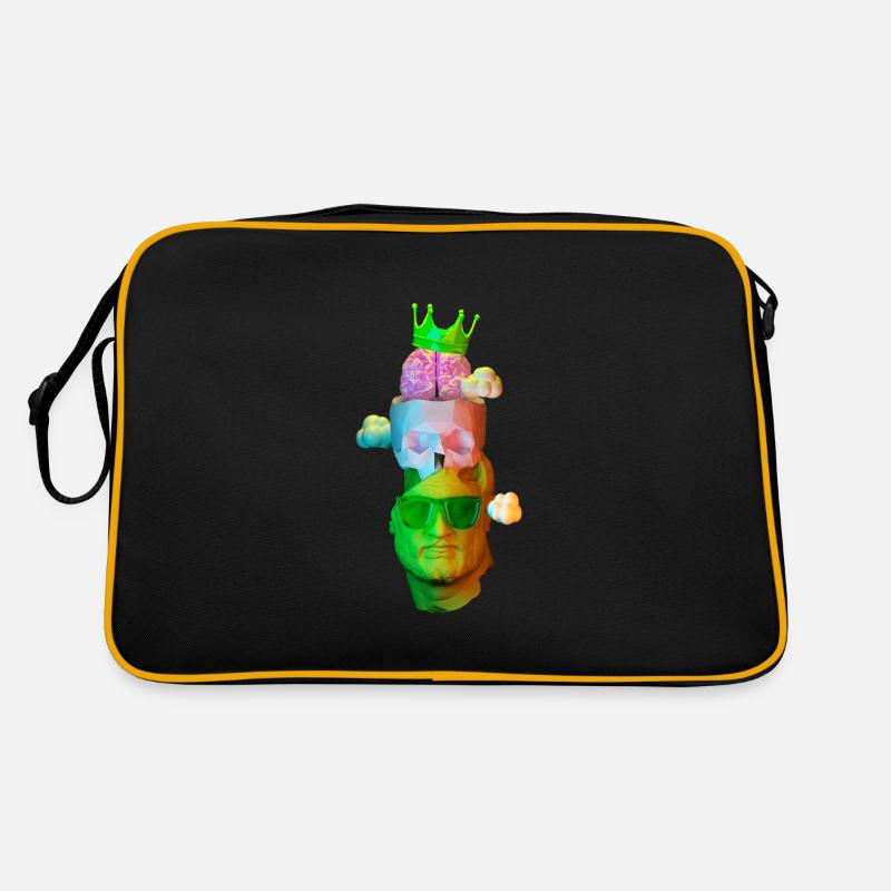 Ich denke an den Sommer - Retro Tasche - Schwarz/Gold