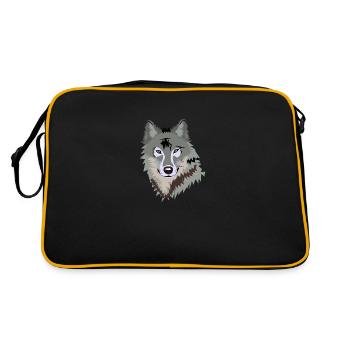 Wolf - Retro Bag - black/gold - Back