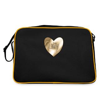 Unity heart - Retro Bag - black/gold - Back