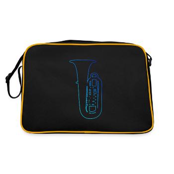 Tuba Men Women Wind Instrument Tuba Tuba Tuba - Retro Bag - black/gold - Back