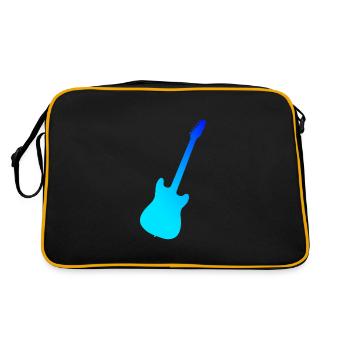 Guitariste Guitariste Guitare Guitariste Femmes - Sac Retro - noir/or - Dos