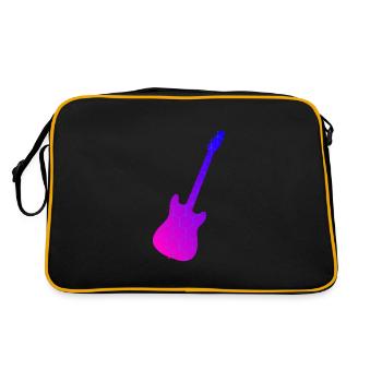 Guitariste Guitariste Hommes Guitariste Femmes - Sac Retro - noir/or - Dos