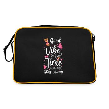 Hourglass Sand Timeless Enterprise - Retro Bag - black/gold - Back