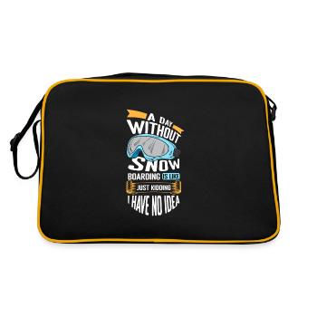 Vacances des planchistes Vacances d’hiver - Sac Retro - noir/or - Dos