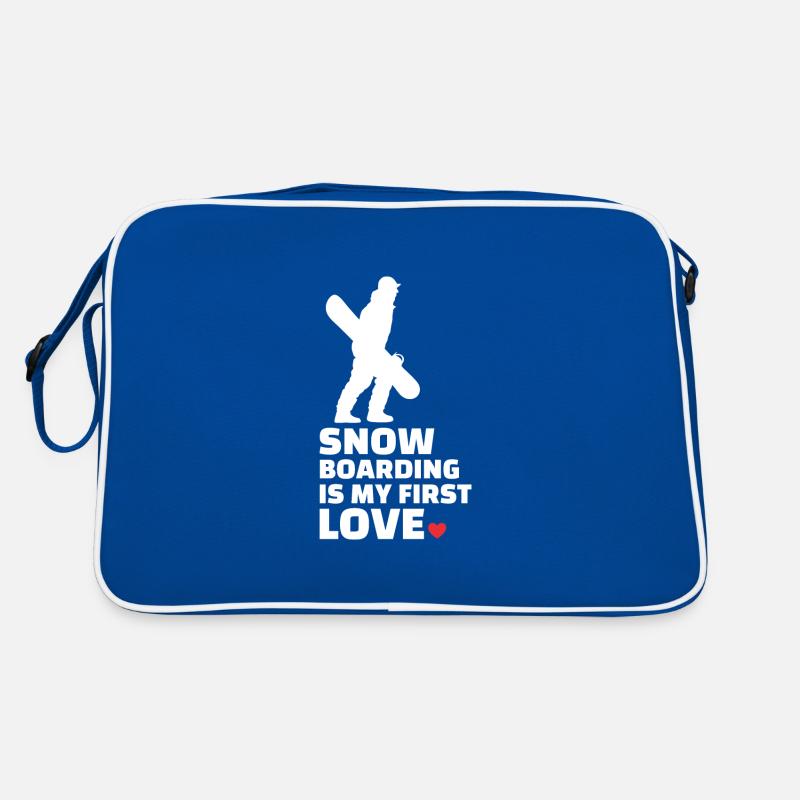 J’adore le snowboard Snowboard élégant Sac Retro