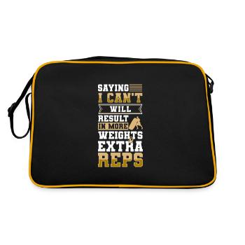 Fitness Trainer Endurance Job - Retro Bag - black/gold - Back