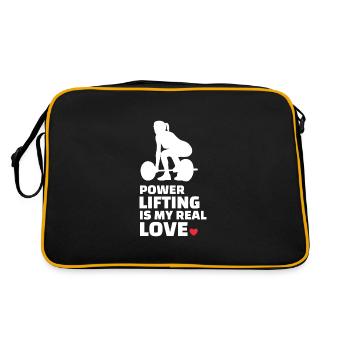 J’adore la dynamophilie - Sac Retro - noir/or - Dos