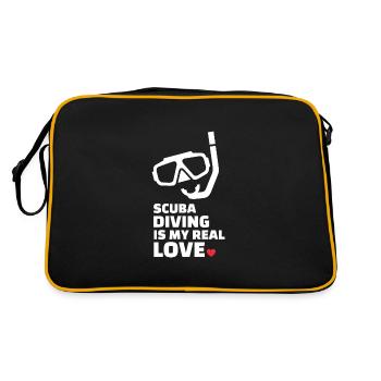 J’adore plonger - Sac Retro - noir/or - Dos