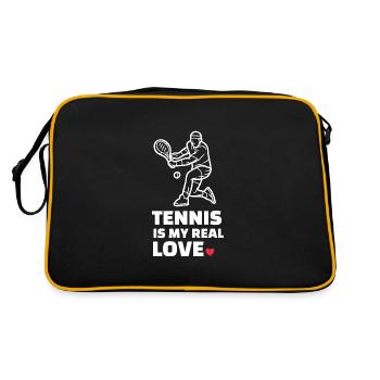 J’adore le tennis - Sac Retro - noir/or - Dos