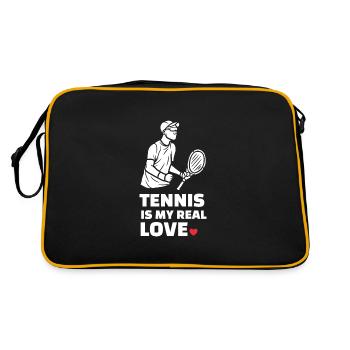 J’adore le tennis - Sac Retro - noir/or - Dos