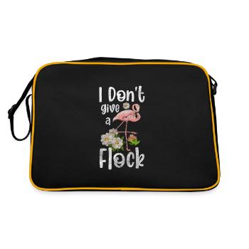 I don't care, attitude, indifference - Retro Bag - black/gold - Back