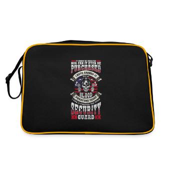 Security guard building sarcasm watching - Retro Bag - black/gold - Back