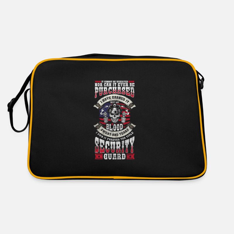 Garde de sécurité bâtiment sarcasme regarder Sac Retro