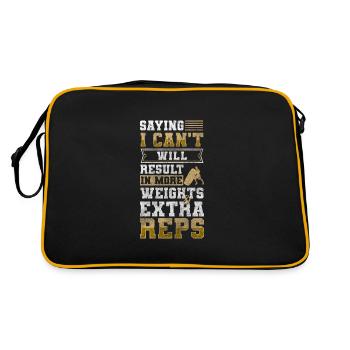 Coach Gym Muscle Building Athlete - Retro Bag - black/gold - Back