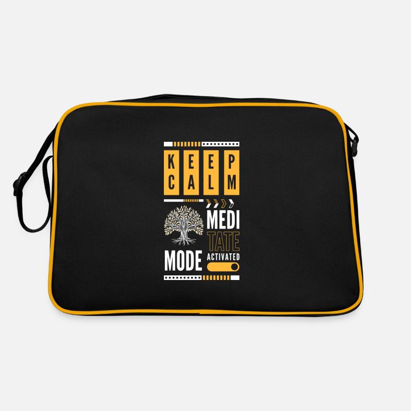 Meditation Zen Meditating Enlightenment Retro Bag