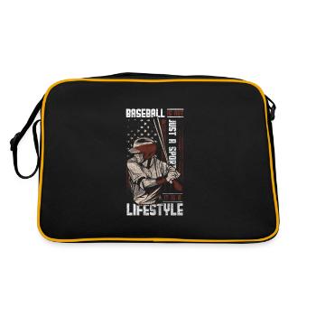 Joueur de baseball Entraîneur de sports de balle - Sac Retro - noir/or - Dos