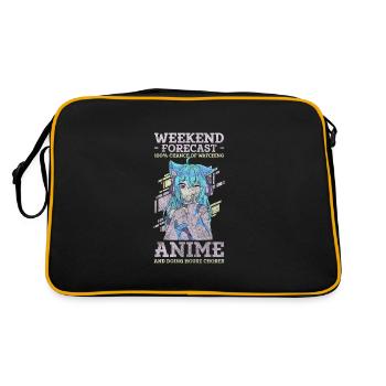 Anime Convention Senpai Otaku - Retro Bag - black/gold - Back
