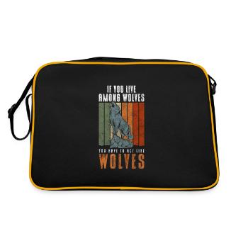 Wolfpack Wolfhound - Retro Bag - black/gold - Back