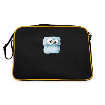 Dessin de monstre mignon - Sac Retro - noir/or - Dos