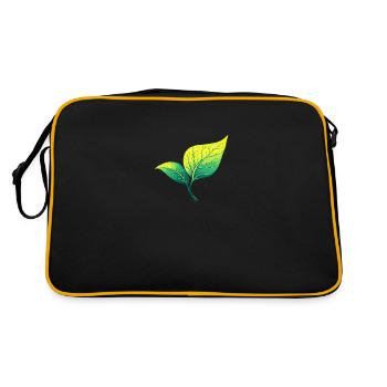 Natur - Retro Tasche - Schwarz/Gold - Hinten
