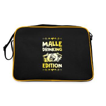 Malle Drinking Saying - Sac Retro - noir/or - Dos