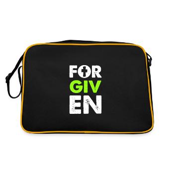 dicton biblique du pardon - Sac Retro - noir/or - Dos