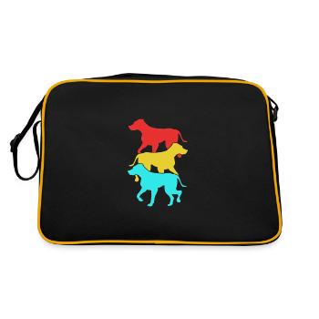 Rhodesian Ridgeback - Retro Bag - black/gold - Back