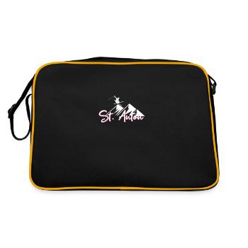 St anton - Retro Tasche - Schwarz/Gold - Hinten