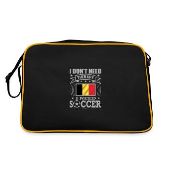 Belgium Soccer Football 2022 WM - Sac Retro - noir/or - Dos